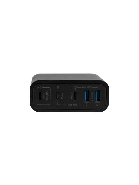 VORAGO CARGADOR DE PARED 100W 3X USB-C 2X USB-A NEGRO