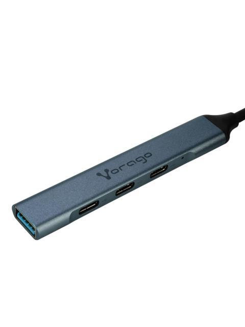 VORAGO HUB USB C - 3X USB-C 1X USB A 3.0 PLATA