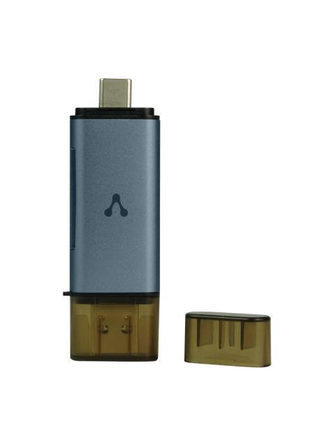 VORAGO LECTOR DE MEMORIA CR-350 SD-MICROSD USB-A-USB-C GRIS