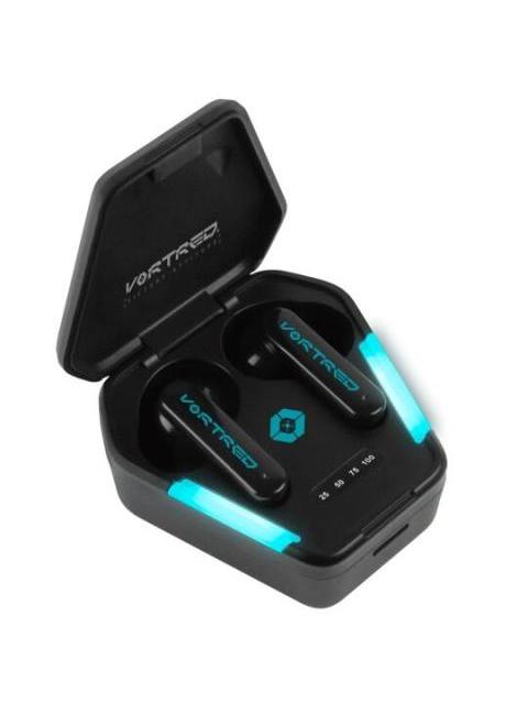 VORTRED AUDIFONOS INTRAURICULARES GAMER TWS W.A.R. INALAMBRICOS BLUETOOTH NEGRO