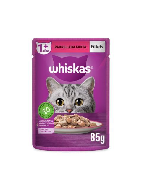 WHISKAS FILLETS PARRILLADA MIXTA SOBRE DE 85 GR