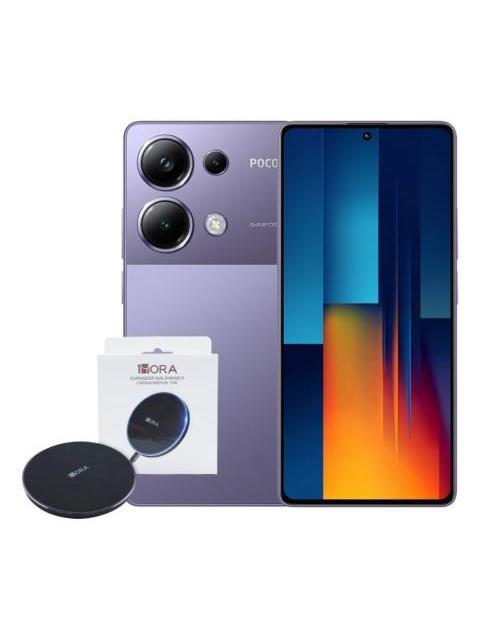 XIAOMI POCO M6 PRO DUAL 512GB 12RAM PURPLE + WIRELESS CHARGER 1HORA GAR151