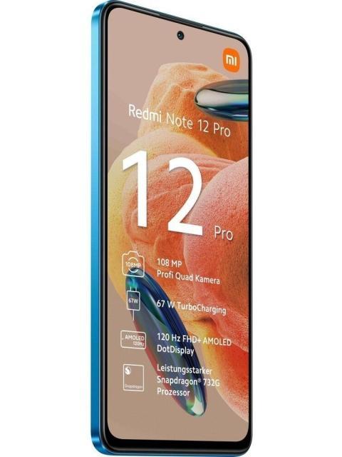 XIAOMI REDMI NOTE 12 PRO 128GB DUAL SIM 6GB RAM 108MPX VIDEO 4K AZUL AZUL
