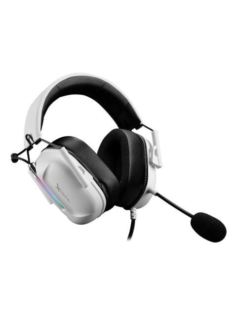 XZEAL AUDIFONOS GAMER CON MICROFONO XZ-7010 ALAMBRICO 1.8 METROS BLANCO
