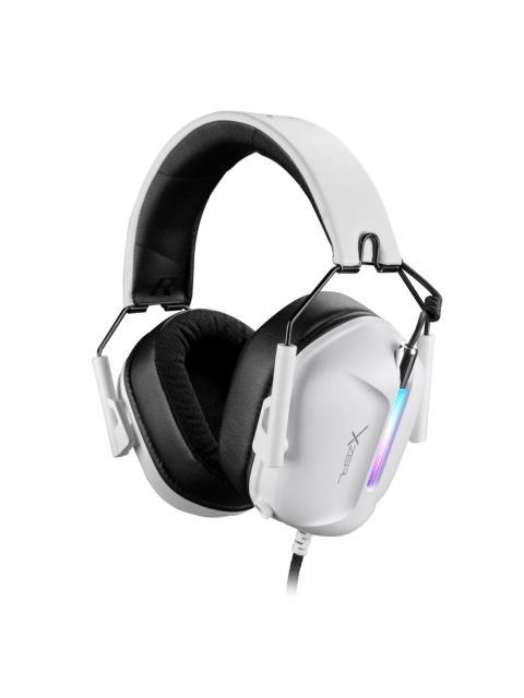 XZEAL AUDIFONOS GAMER CON MICROFONO XZ-7010 ALAMBRICO 1.8 METROS BLANCO