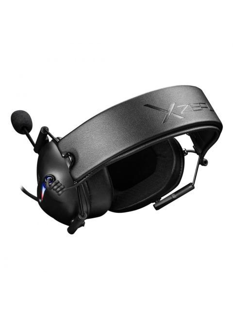 XZEAL AUDIFONOS GAMER CON MICROFONO XZ-7010 ALAMBRICO 1.8 METROS NEGRO