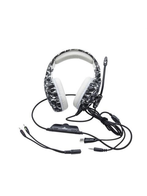 YEYIAN AUDIFONOS GAMER FORCE S3000 ALAMBRICO 2.2 METROS 3.5MM GRIS