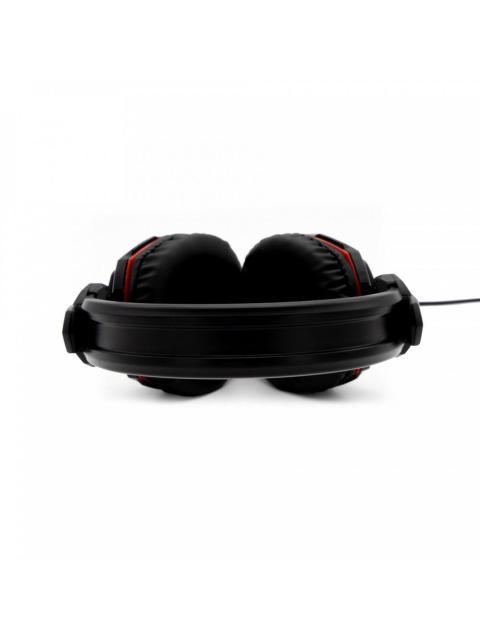 YEYIAN AUDIFONOS GAMER TEMPEST YH2000 PARA PC-PS4-XBOX ONE ALAMBRICO 2 METROS 3.5MM-USB NEGRO-ROJO