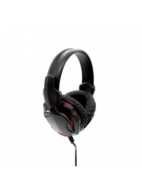 YEYIAN AUDIFONOS GAMER TEMPEST YH2000 PARA PC-PS4-XBOX ONE ALAMBRICO 2 METROS 3.5MM-USB NEGRO-ROJO