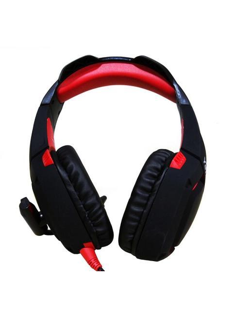 YEYIAN AUDIFONOS GAMER WICKED SERIE 3000 ALAMBRICO 2.2 METROS USB NEGRO-ROJO
