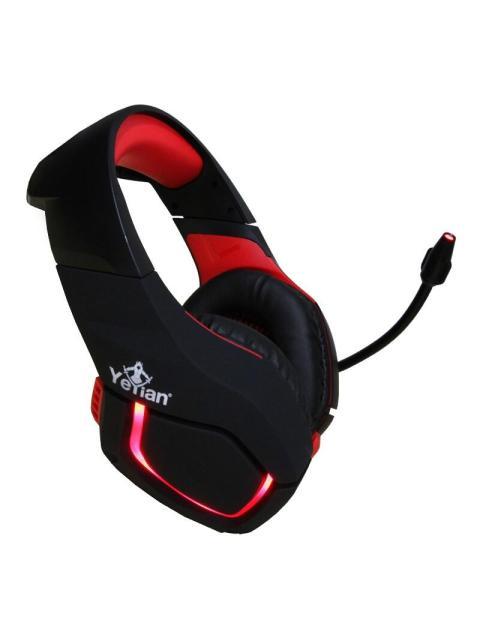 YEYIAN AUDIFONOS GAMER WICKED SERIE 3000 ALAMBRICO 2.2 METROS USB NEGRO-ROJO