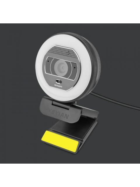 YEYIAN CAMARA FLEXCAM PARA STREAMING CON ILUMINACION MIXTA Y CONTROL REMOTO 2K 2560X1440P A 30 FPS COD H.264 Y 265 CON MIC MOD. YPWQHDAFM1