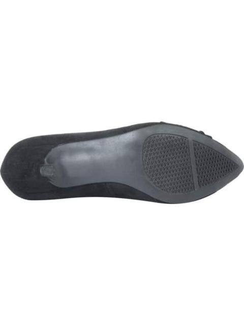ZAPATILLA ANTE CON MOÑO NEGRO YAELI