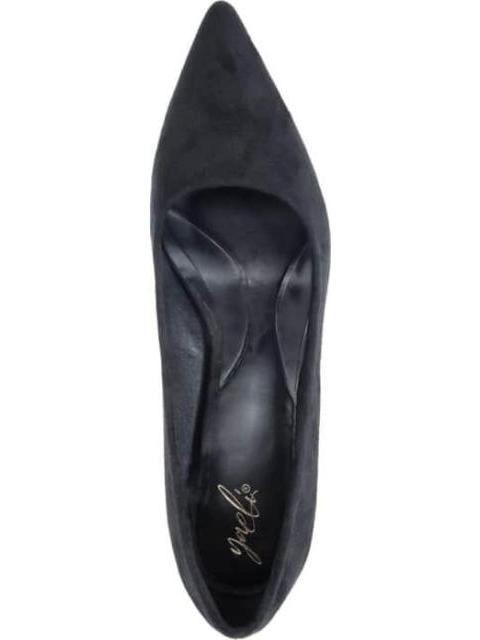 ZAPATILLA ANTE TACON BAJO NEGRO YAELI