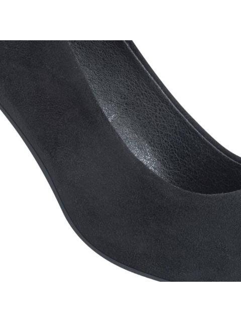 ZAPATILLA ANTE TACON BAJO NEGRO YAELI