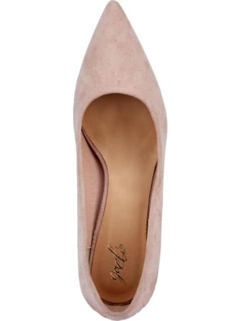 ZAPATILLA ANTE TACON BAJO ROSA YAELI