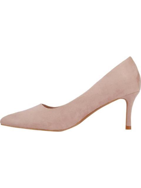 ZAPATILLA ANTE TACON BAJO ROSA YAELI