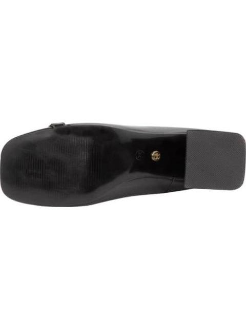 ZAPATILLA TACON MEDIO CON HERRAJE NEGRO BELINDA PEREGRIN