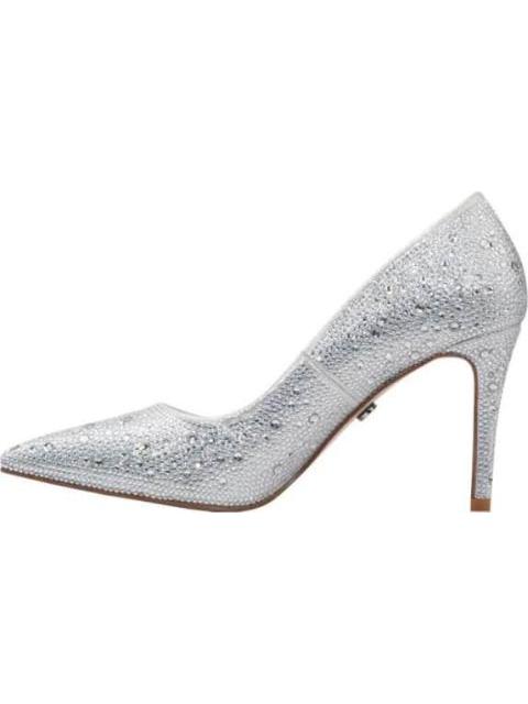 ZAPATILLA CERRADA PUNTAL ALTURA MEDIA PLATA THALIA SODI