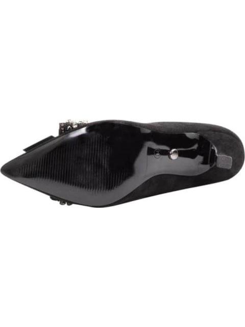 ZAPATILLA CON MOÑO TACON ALTO NEGRO THALIA SODI