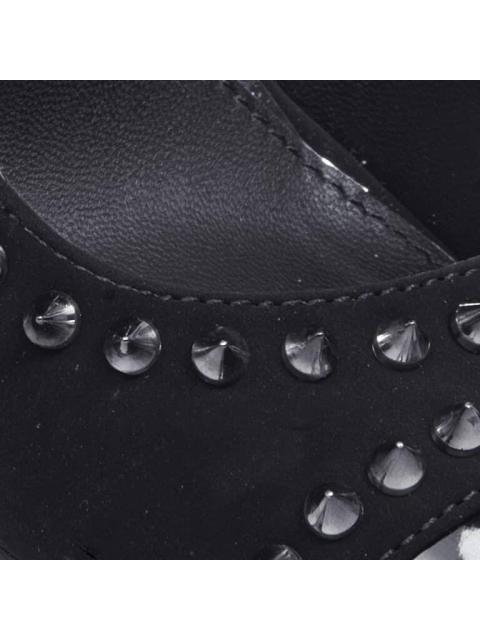 ZAPATILLA CON ESTOPEROLES TACON ALTO NEGRO BELINDA PEREGRIN