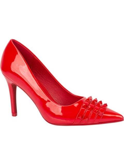 ZAPATILLA CON ESTOPEROLES TACON ALTO ROJO BELINDA PEREGRIN