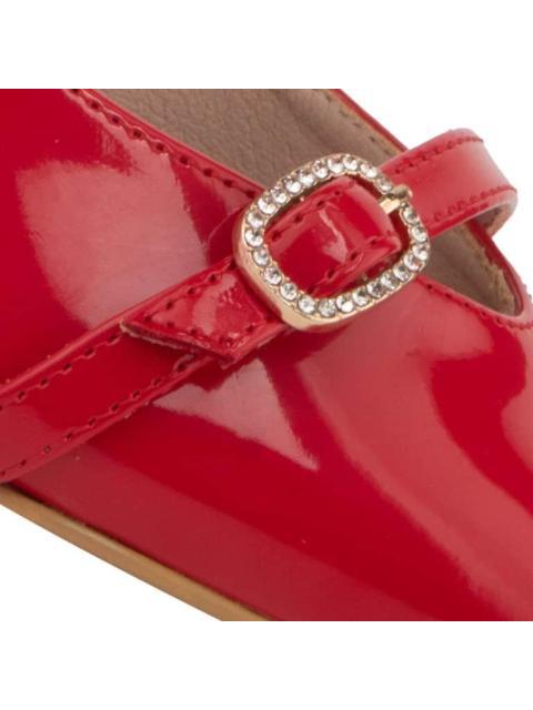ZAPATILLA CON HEBILLA ROJO MOLTO BELLO