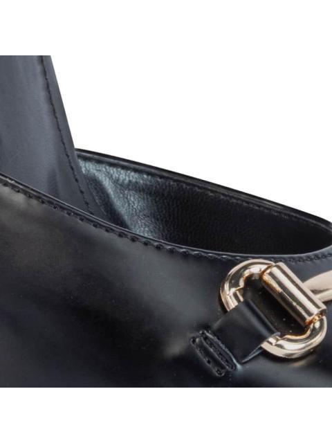 ZAPATILLA CON HERRAJE TACON ANCHO NEGRO SAO PAULO