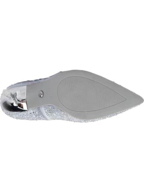 ZAPATILLA CON PEDRERIA PLATA THALIA SODI