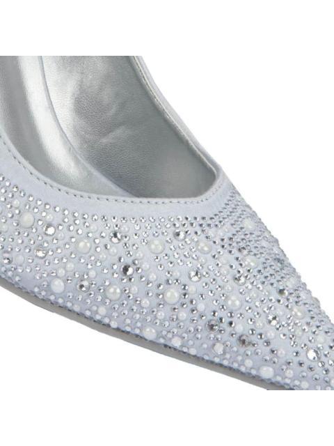 ZAPATILLA CON PEDRERIA PLATA THALIA SODI