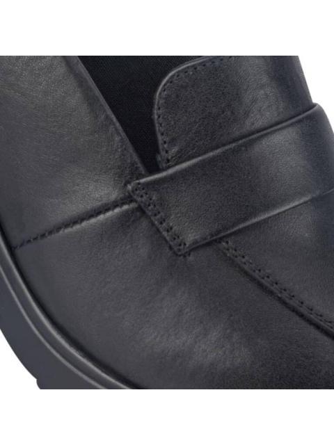 ZAPATILLA DE PIEL NEGRO VICENZA