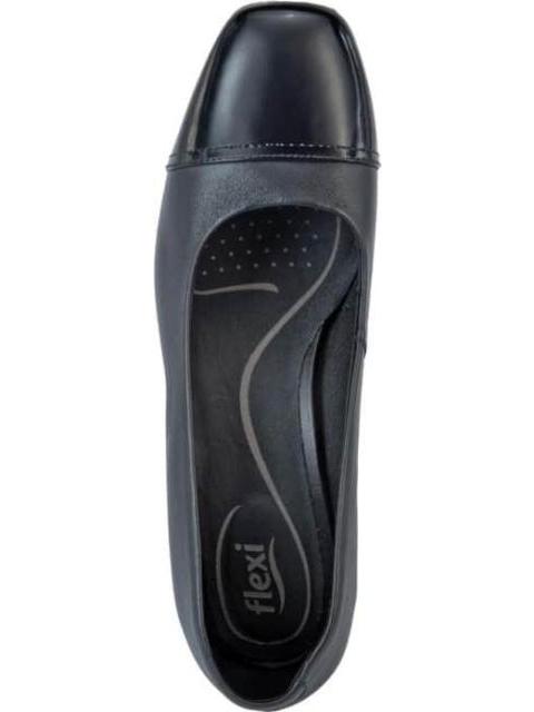 ZAPATILLA DE PIEL NEGRO FLEXI