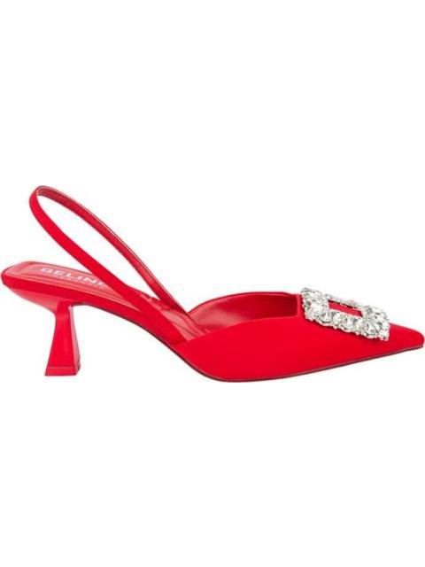 ZAPATILLA DESTALONADA CON HERRAJE ROJO BELINDA PEREGRIN
