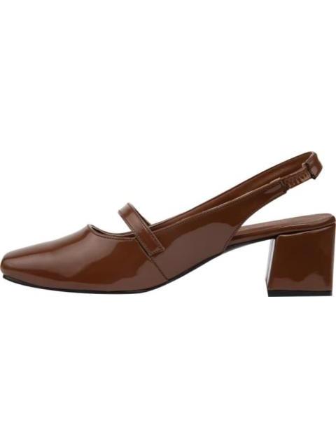 ZAPATILLA DESTALONADA CON LATIGO CAFE YAELI FASHION