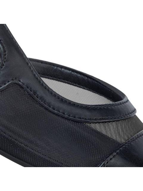ZAPATILLA DESTALONADA CON MALLA NEGRO YAELI FASHION