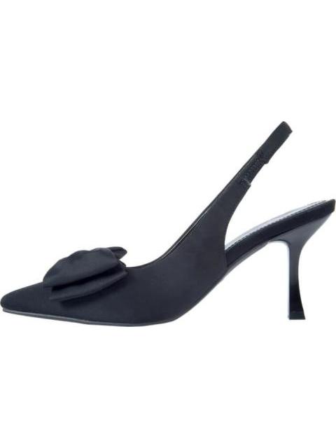 ZAPATILLA DESTALONADA CON MOÑO NEGRO YAELI FASHION