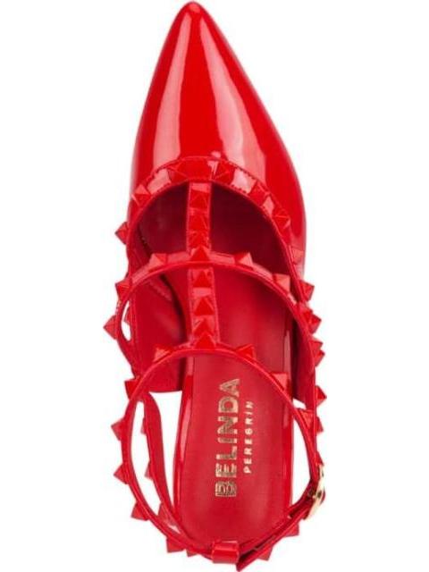 ZAPATILLA DESTALONADA ESTOPEROLES ROJO BELINDA PEREGRIN