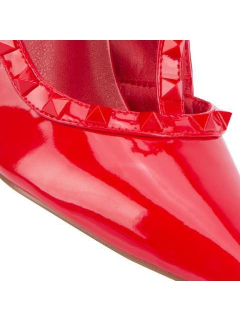 ZAPATILLA DESTALONADA ESTOPEROLES ROJO BELINDA PEREGRIN