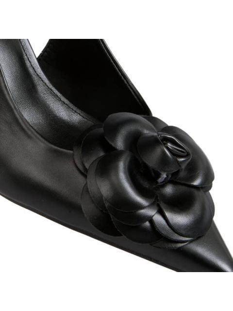 ZAPATILLA DESTALONADA FLOR NEGRO YAELI FASHION