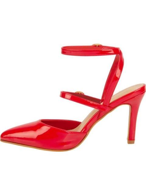 ZAPATILLA DESTALONADA TACON ALTO ROJO YAELI FASHION