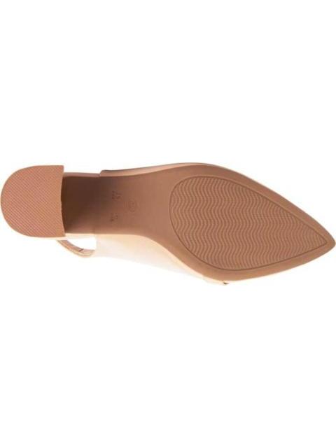 ZAPATILLA DESTALONOADA TACON ANCHO NUDE YAELI