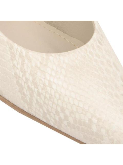 ZAPATILLA GRABADA TACON ALTO BEIGE/HUESO YAELI FASHION