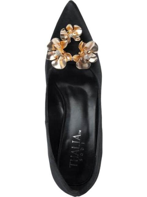 ZAPATILLA HERRAJE DE FLOR NEGRO THALIA SODI