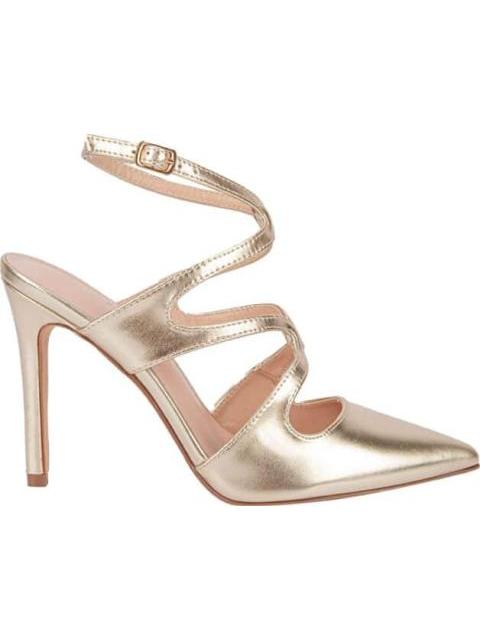 ZAPATILLA METALIZADA DESTALONADA ORO MOLTO BELLO