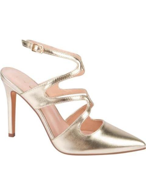 ZAPATILLA METALIZADA DESTALONADA ORO MOLTO BELLO
