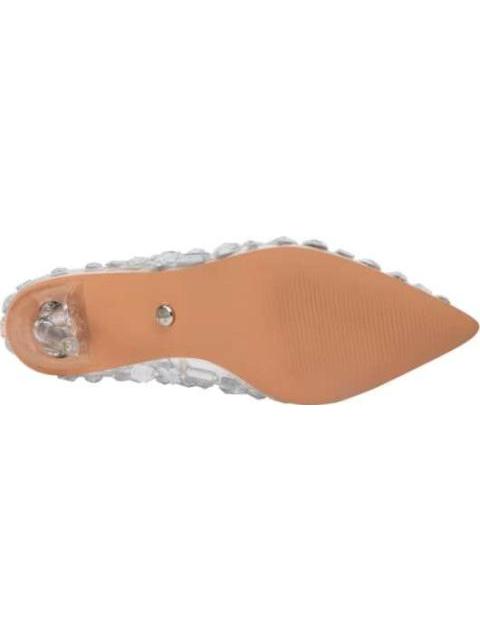 ZAPATILLA MICA CON PEDRERIA NEUTRAL THALIA SODI