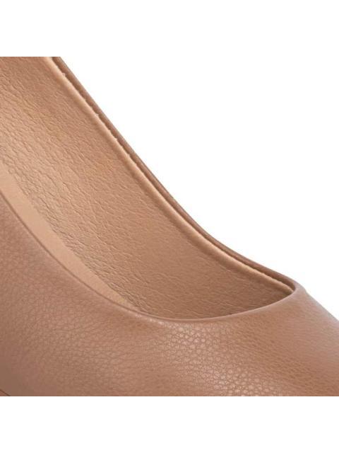 ZAPATILLA TACON BAJO TAUPE SHOSH