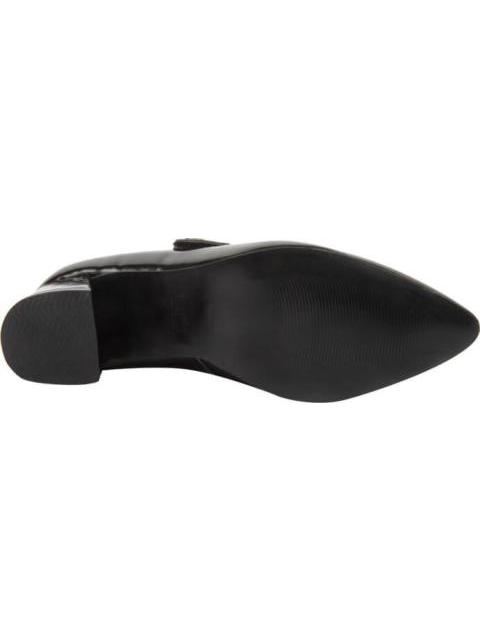 ZAPATILLA TACON CUADRADO CON LATIGO NEGRO YAELI FASHION
