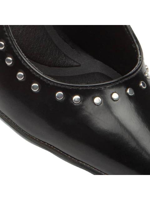 ZAPATILLA TACON CUADRADO CON LATIGO NEGRO YAELI FASHION