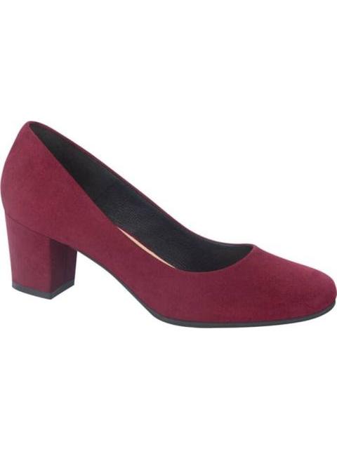 ZAPATILLA TACON MEDIO CONFORTABLE VINO SHOSH